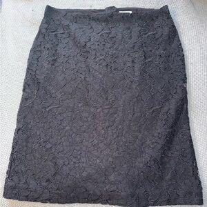 J. Jill |  Black Lace Skirt